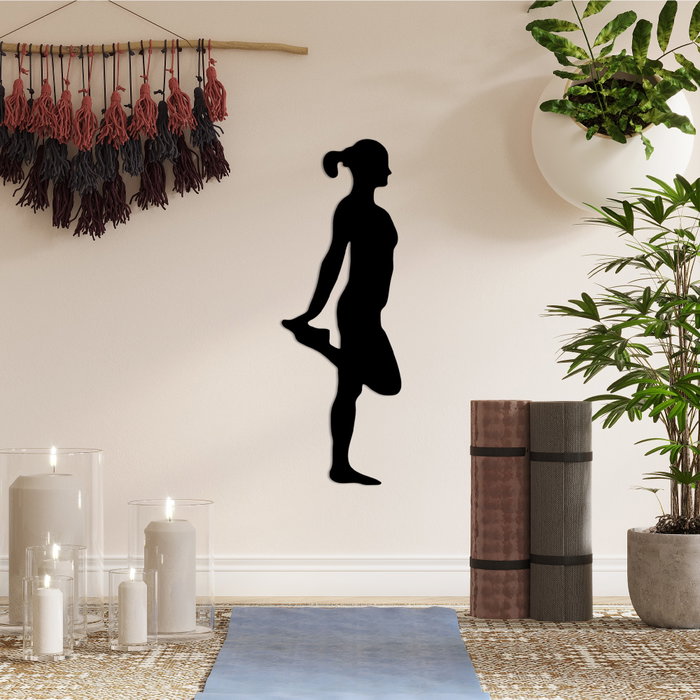 Wallity Yoga 1 Escultura de pared de metal Negro Wallity Yoga 1 Escultura de pared de metal Negro